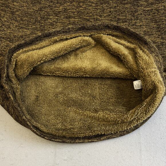 Weatherproof Vintage Sweatshirt Mens Large Brown Fleece Henley Pullover Heavy - Picture 6 of 9